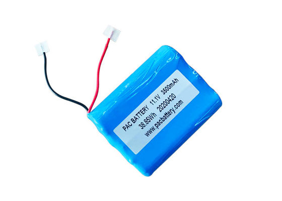 Chu kỳ 500 lần Pin Lithium Ion 3500mAh 18650 11.1v